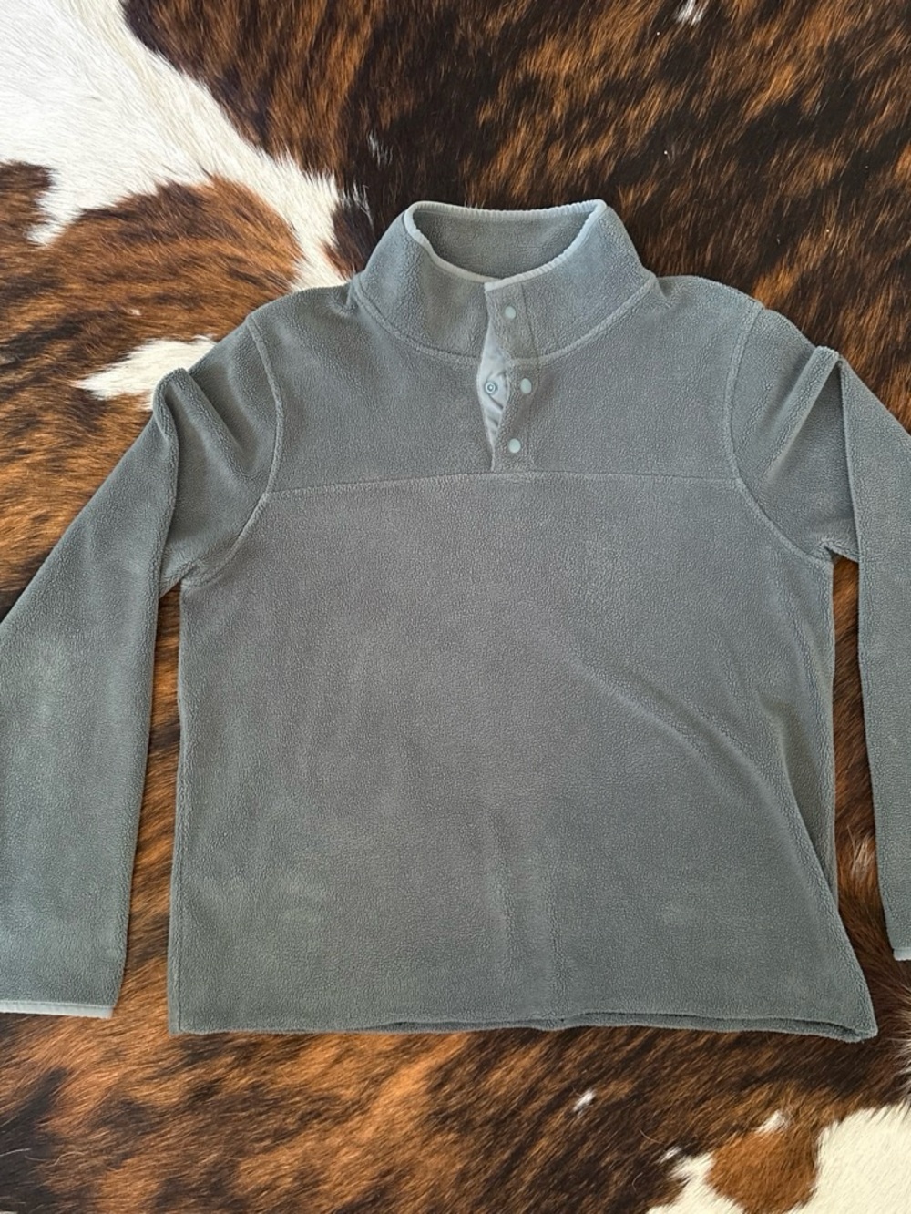 32 Degrees Men's Gray Zip-Style Fleece Pullover